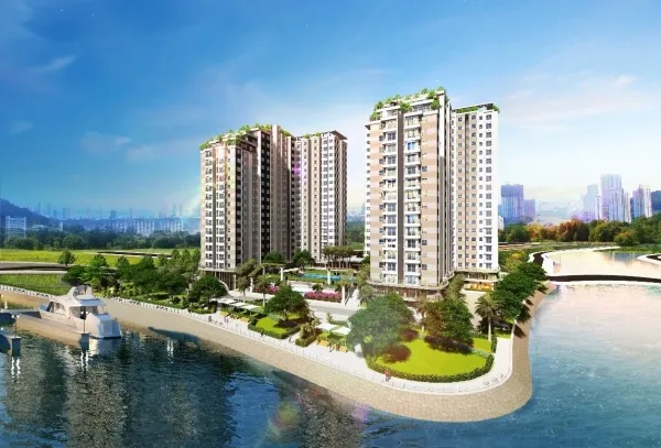 Diện tích căn hộ chung cư Conic Riverside Quận 8 là bao nhiêu m2?