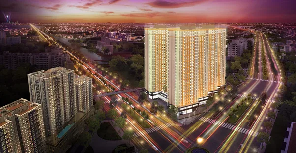 Diện tích căn hộ chung cư City Gate Towers Quận 8 là bao nhiêu m2?