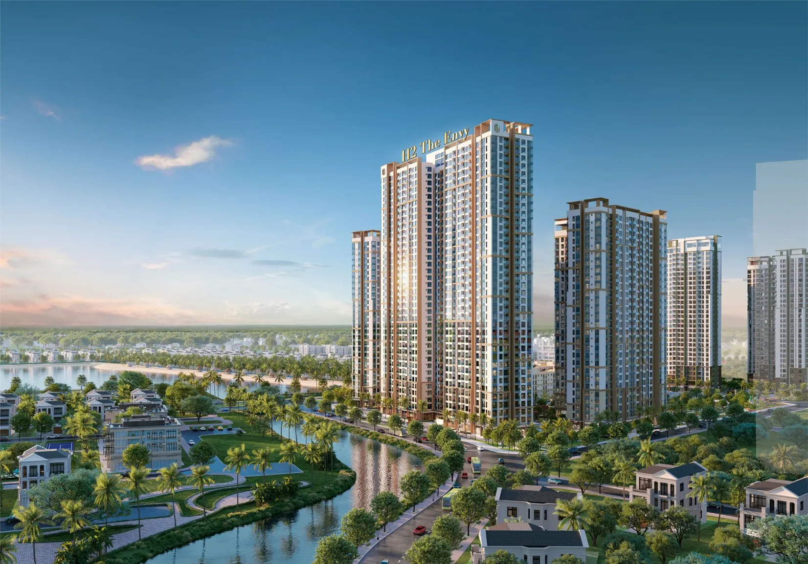 Khám phá hệ tiện ích đắt giá của toà H2 - Envy phân khu Hawaii Masteri Waterfront