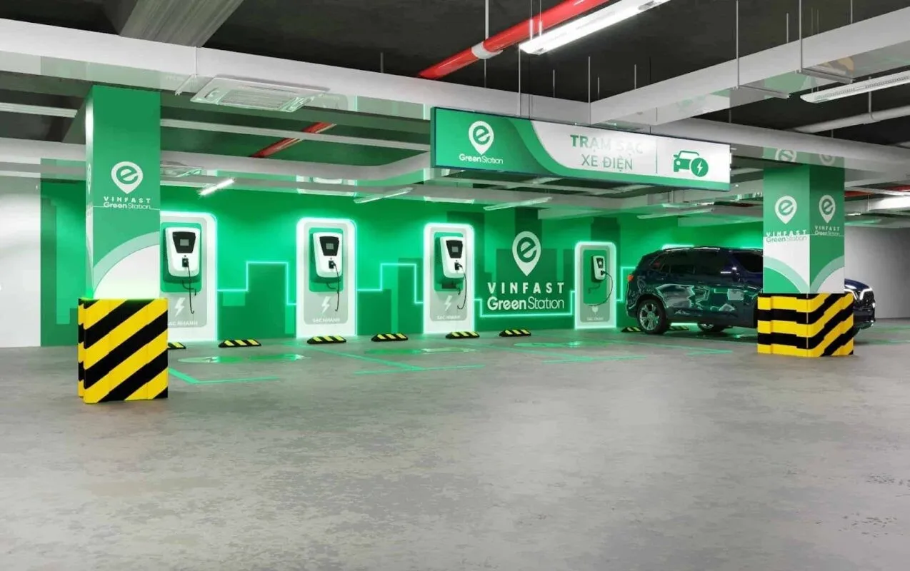 Có những trạm sạc xe điện Vinfast nào trong Vinhomes Times City?