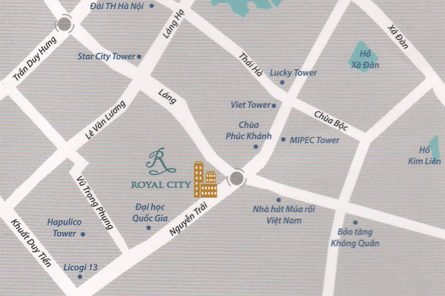 Địa chỉ dự án Vinhomes Royal City là ở đâu?