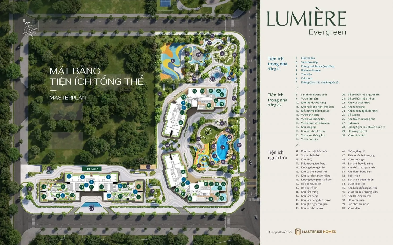 Tại Lumière Evergreen, cư dân tòa A3 có được hưởng các tiện ích tầng 20 của tòa A1 và A2 không?