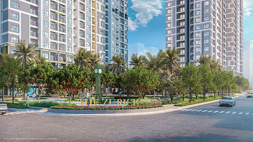 4 phía tòa ZR1 The Zurich Vinhomes Ocean Park 1 tiếp giáp với những tiện ích nào?