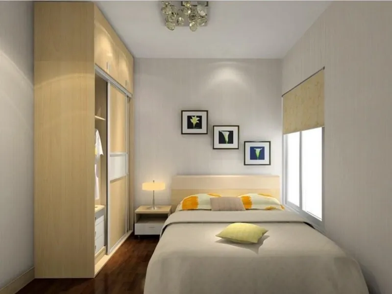Bố trí màu sắc và ánh sáng khi thiết kế nội thất phòng ngủ nhỏ cho vợ chồng mới cưới như thế nào?
