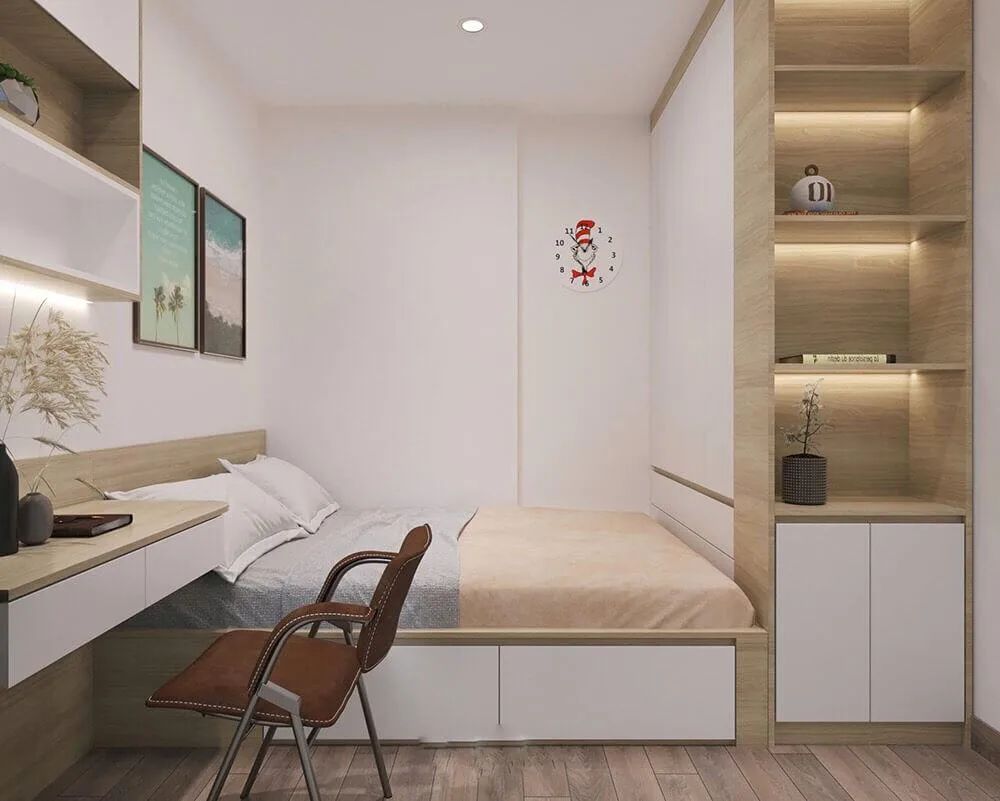 Có những kiểu tủ quần áo nào giúp tối ưu không gian cho phòng ngủ nhỏ?