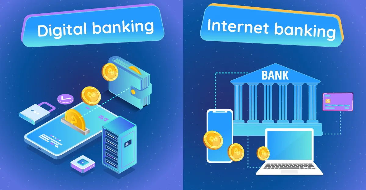 Dịch vụ Internet Banking và e-banking có điểm gì khác nhau?