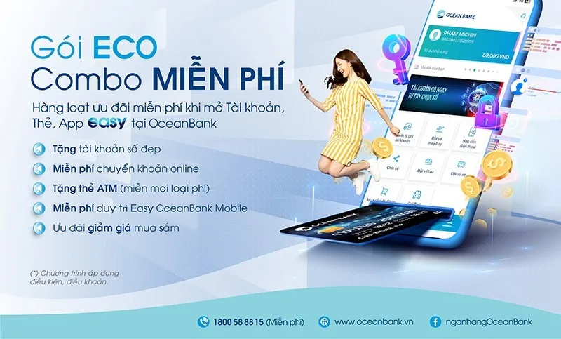 Gói ECO Ocean Bank có những ưu đãi gì khi giao dịch qua e-banking?