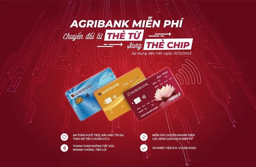 E-banking Agribank có hỗ trợ đổi thẻ chip nội địa online không?