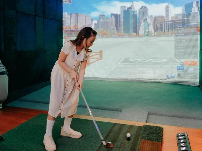 Khách tham quan dự án Masteri Centre Point có được trải nghiệm khu sân golf thực tế ảo không?