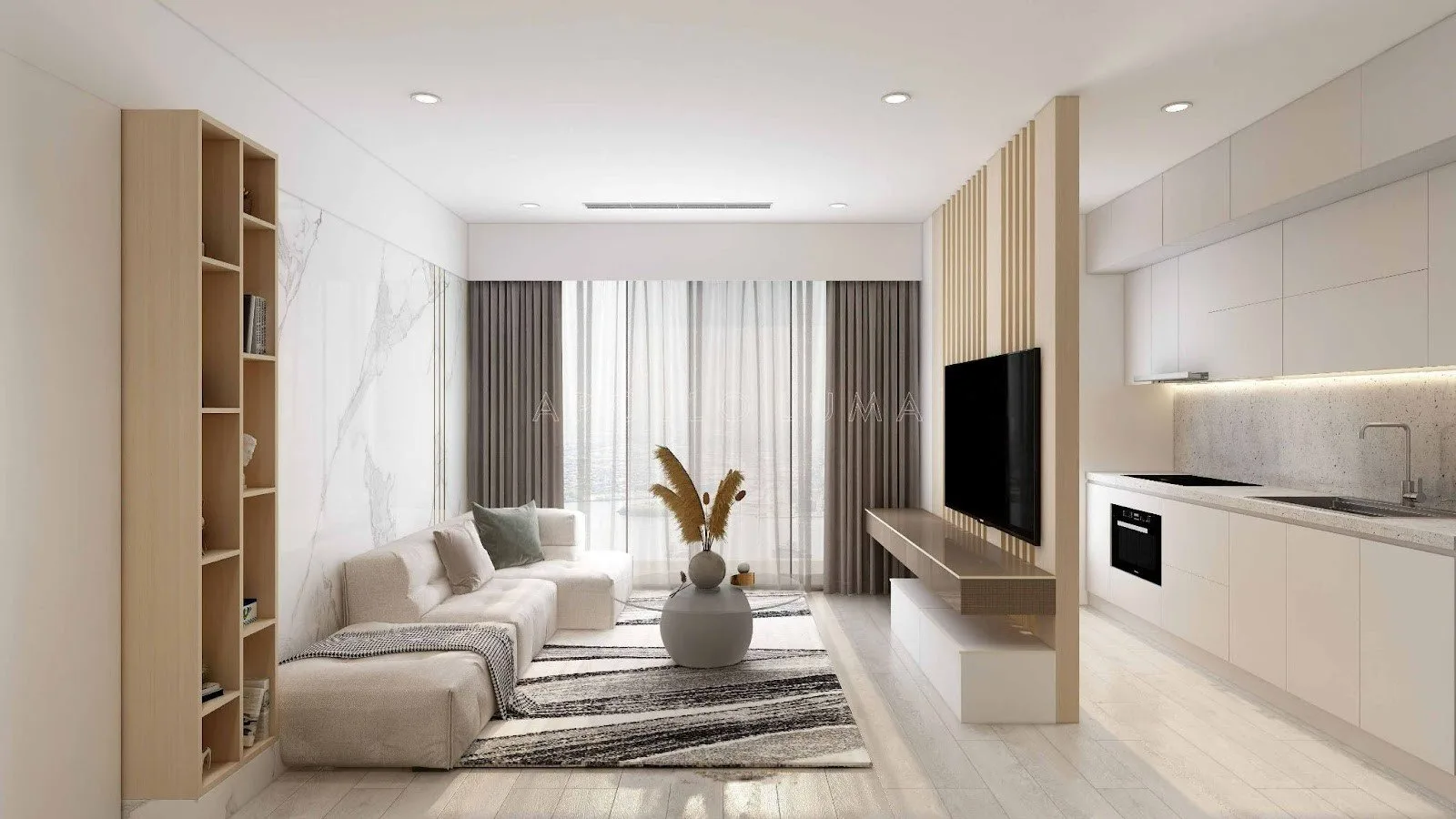 Căn 2PN 3PN chung cư Harmony Square quận Thanh Xuân có diện tích bao nhiêu?