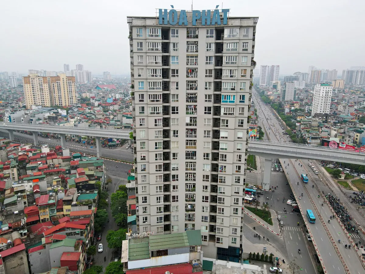 Quy mô và mật độ xây dựng chung cư Hòa Phát Giải Phóng Tower quận Đống Đa như thế nào?