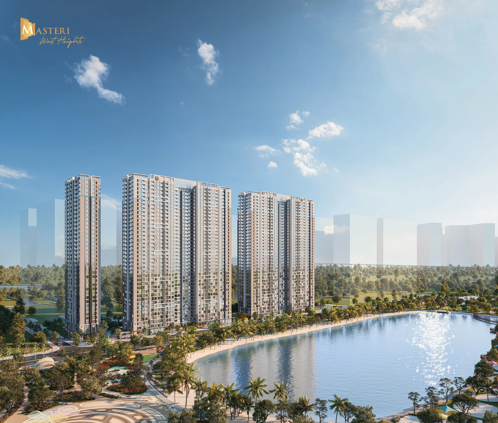 Khám phá công viên nội khu lớn nhất Smart City tại West B – Masteri West Heights