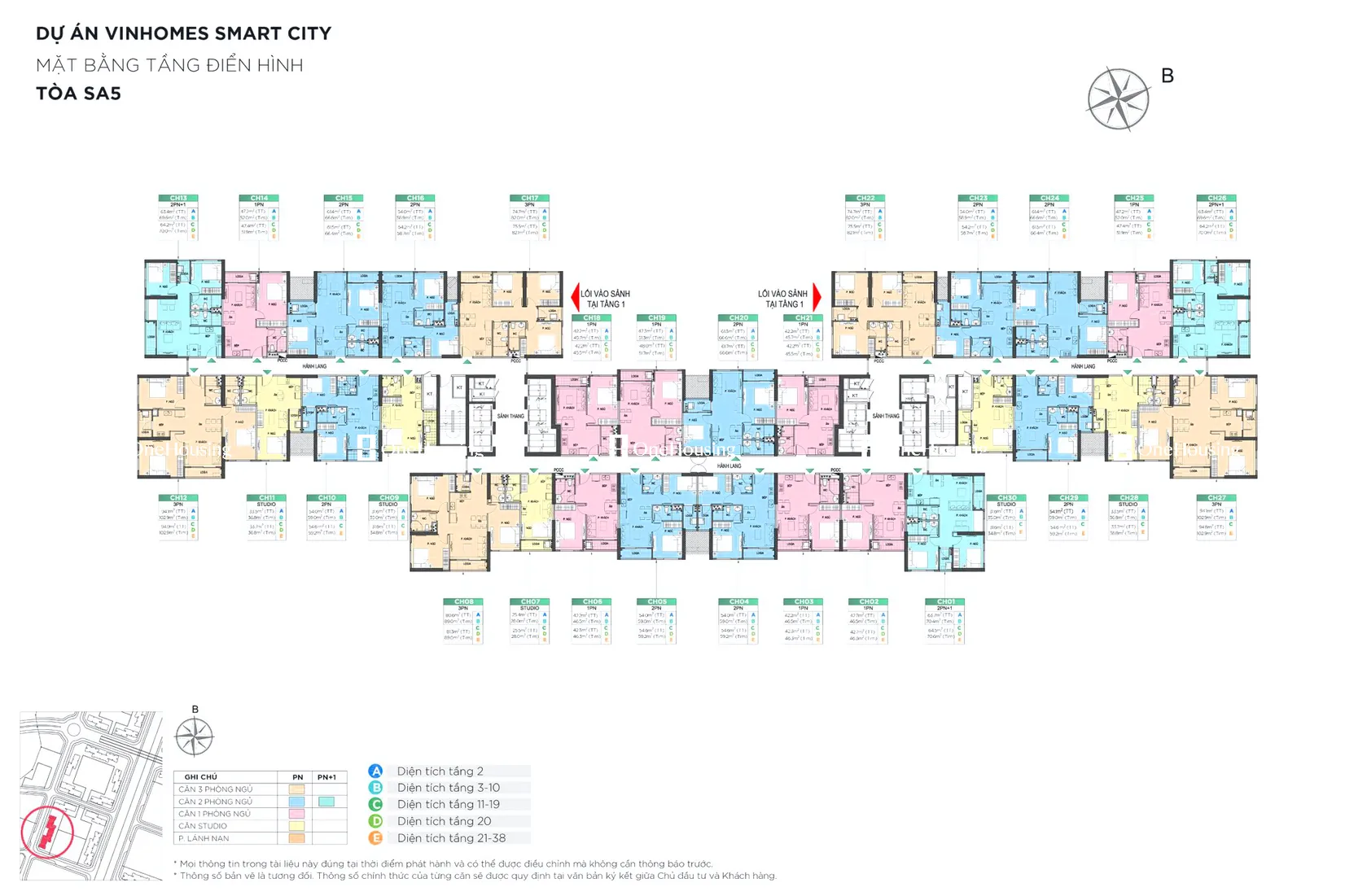 Căn 1PN toà SA5 - The Sakura - Vinhomes Smart City