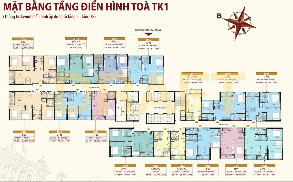 Căn Studio toà TK1 - The Tonkin - Vinhomes Smart City