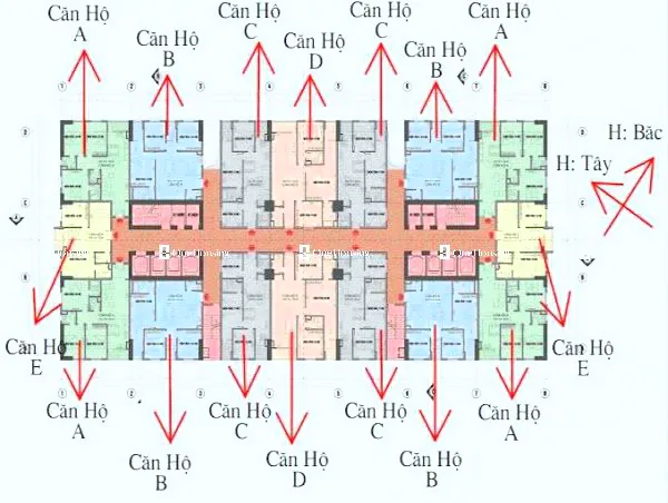 Căn 3PN toà CT1 - C14 Bắc Hà