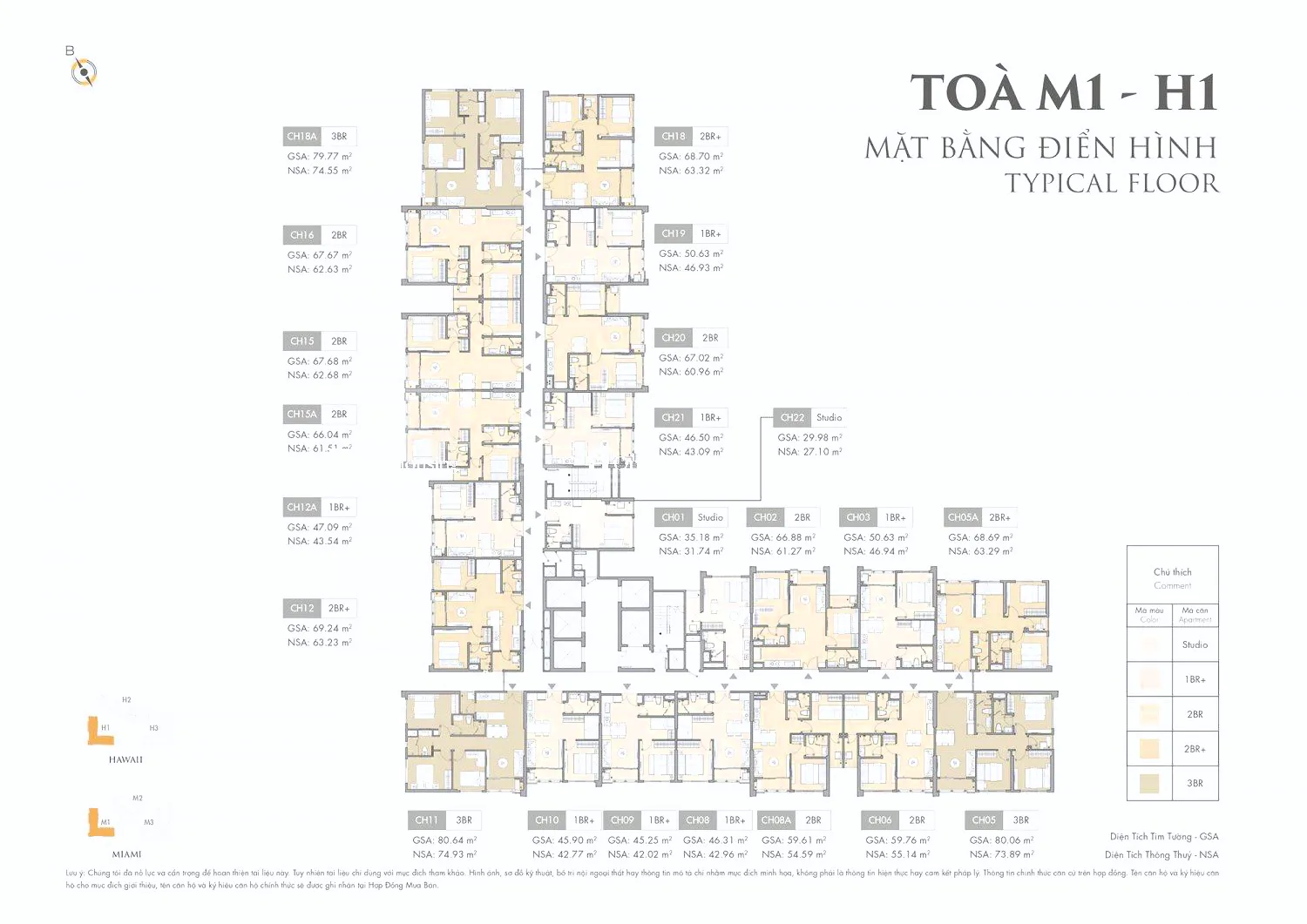 Căn Studio toà H1 - Hawaii - Masteri Waterfront