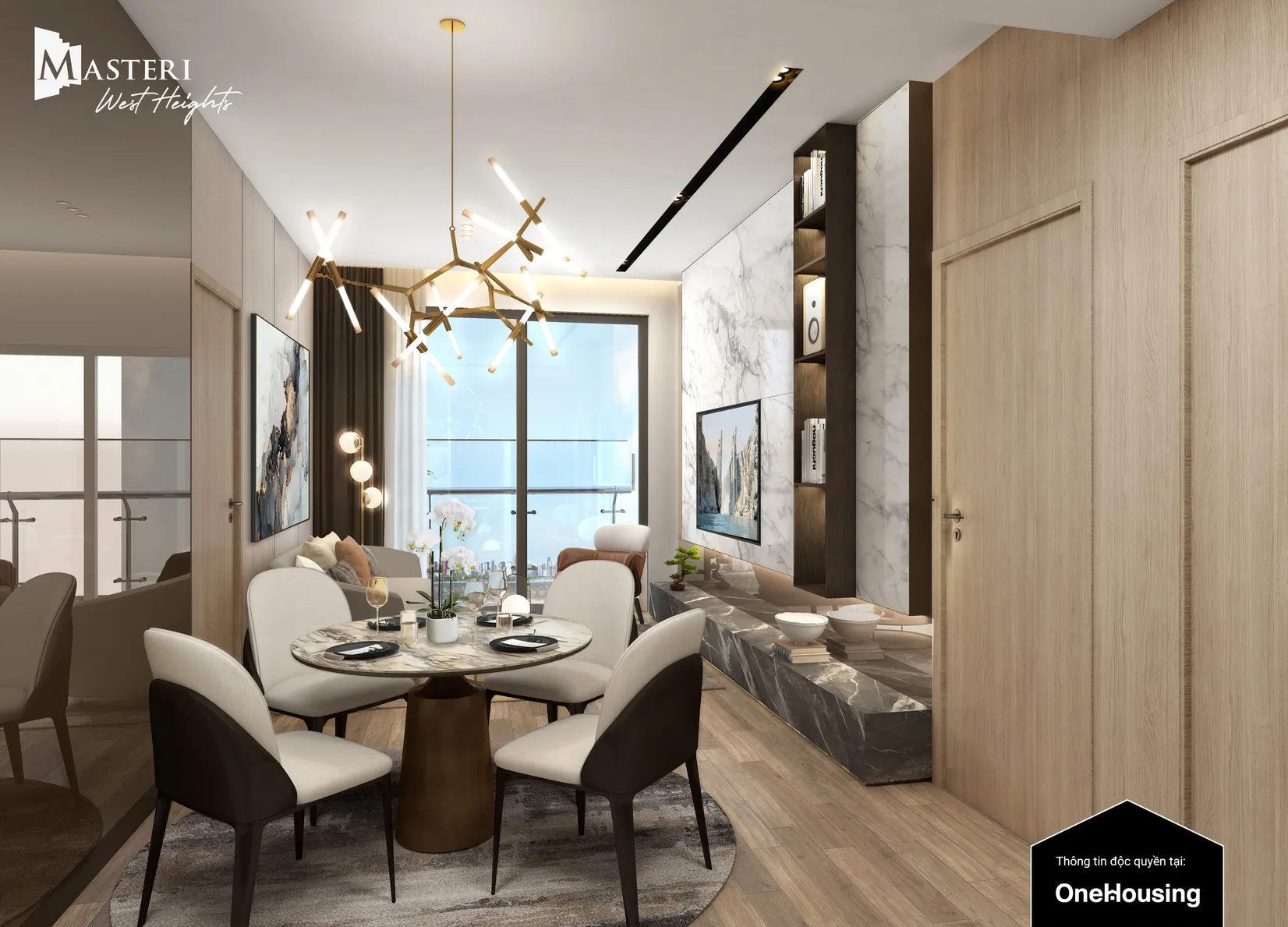 Danh mục nội thất bàn giao Masteri West Heights