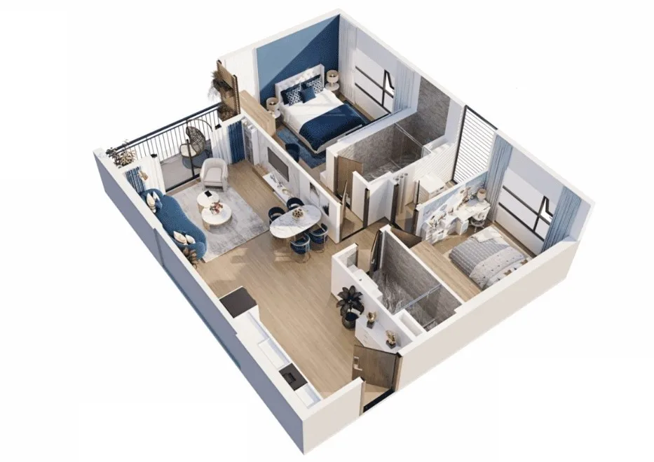 Toà ZR1 phân khu The Zurich dự án Vinhomes Ocean Park Gia Lâm có bao nhiêu loại hình căn hộ?