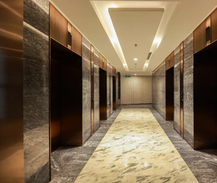 Khám phá sảnh thang máy chất lượng 5 sao tại dự án Lumière Riverside