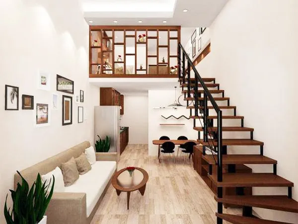 Ý tưởng thiết kế căn hộ 30m2 có gác lửng đầy tiện nghi