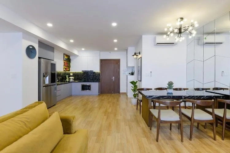 Diện tích căn hộ chung cư Grand Riverside Quận 4 là bao nhiêu m2?