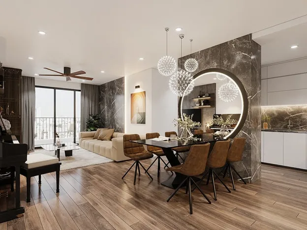 Giải pháp thiết kế căn hộ 3 phòng ngủ rộng 100m2 đầy tính thẩm mỹ