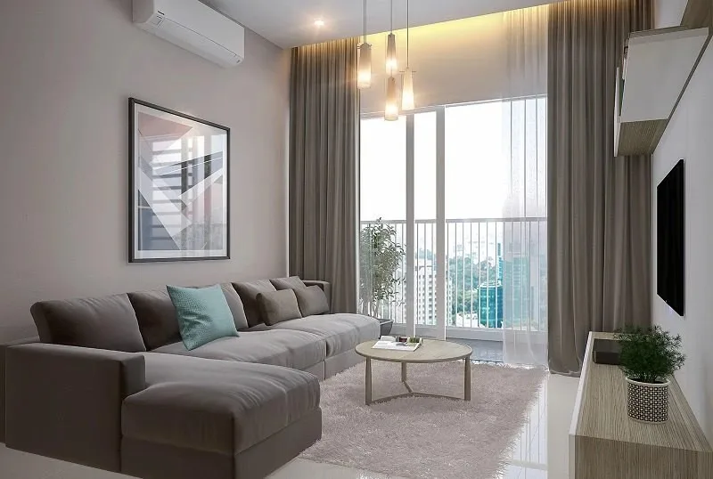 Căn hộ chung cư Carillon Apartment có diện tích bao nhiêu m2?