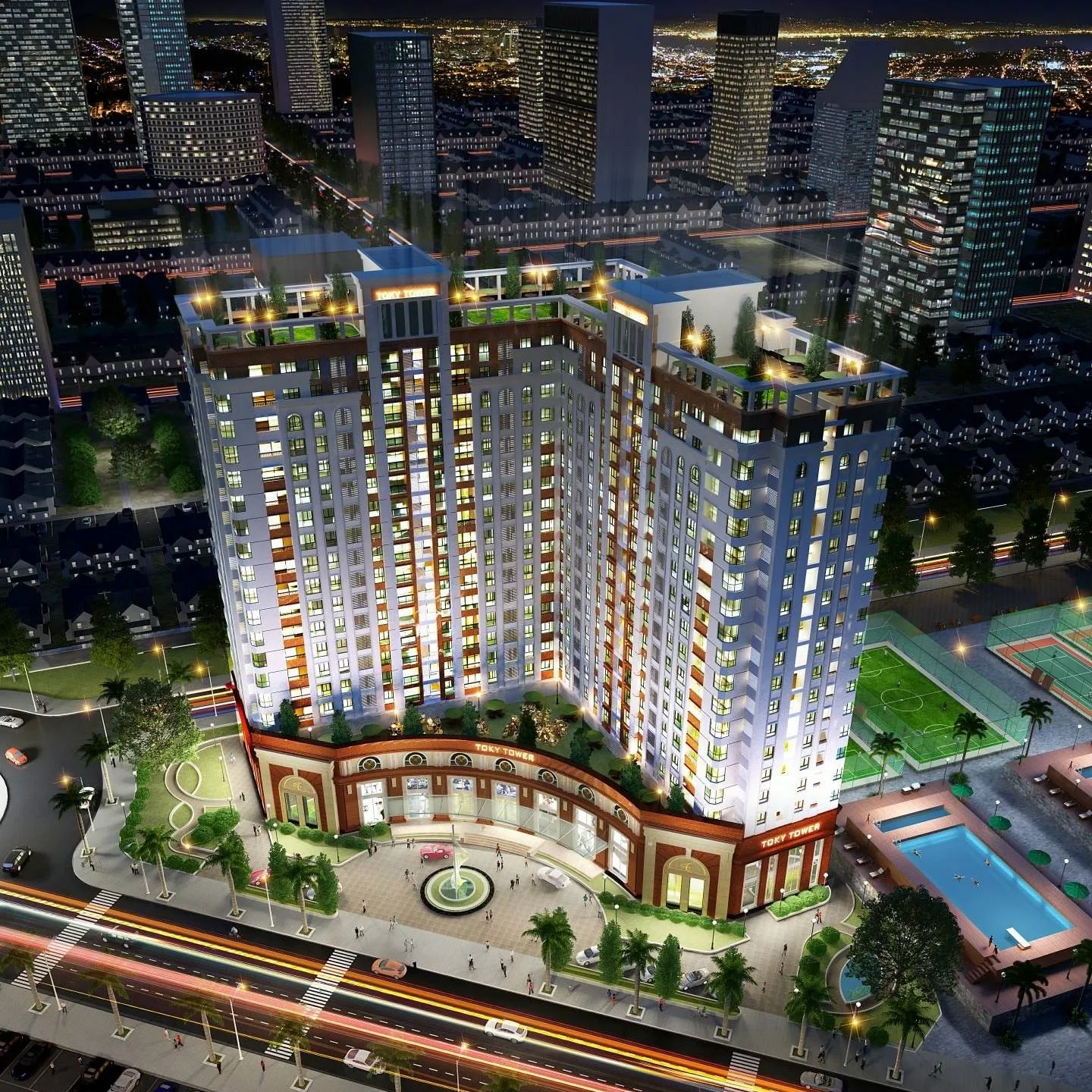 Căn hộ chung cư quận 12 Tô Ký Tower có diện tích bao nhiêu m2?