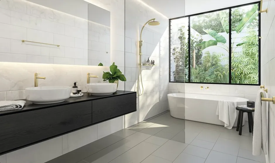 Gợi ý những cặp màu khi kết hợp sẽ mang lại vẻ đẹp bất ngờ cho phòng tắm