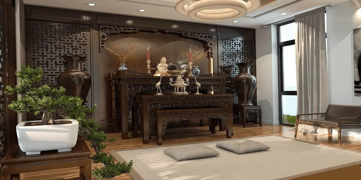 Đặt phong thủy bàn thờ cho gia chủ tuổi Nhâm Tuất - 1982 như thế nào để hút tài lộc?