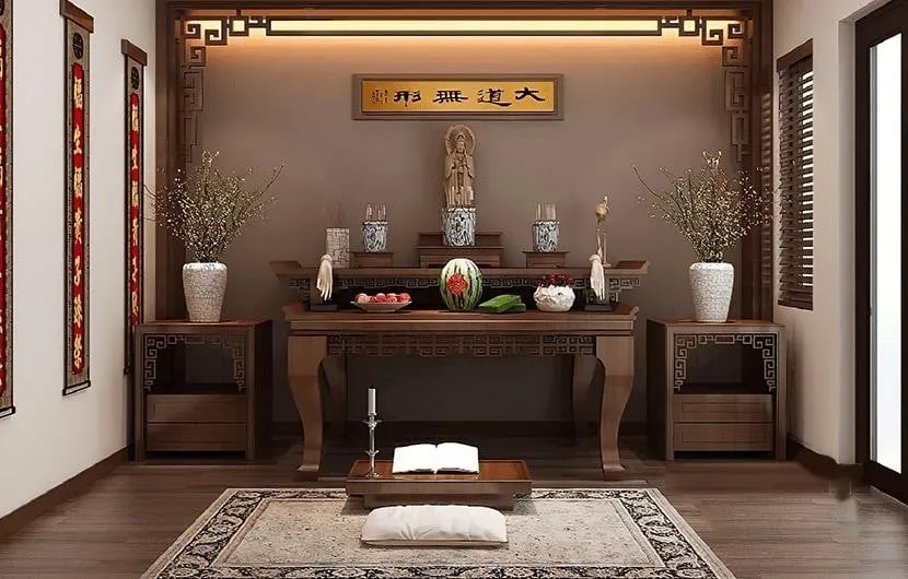 Đặt phong thủy bàn thờ cho gia chủ tuổi Nhâm Ngọ - 2002 như thế nào để hút tài lộc?