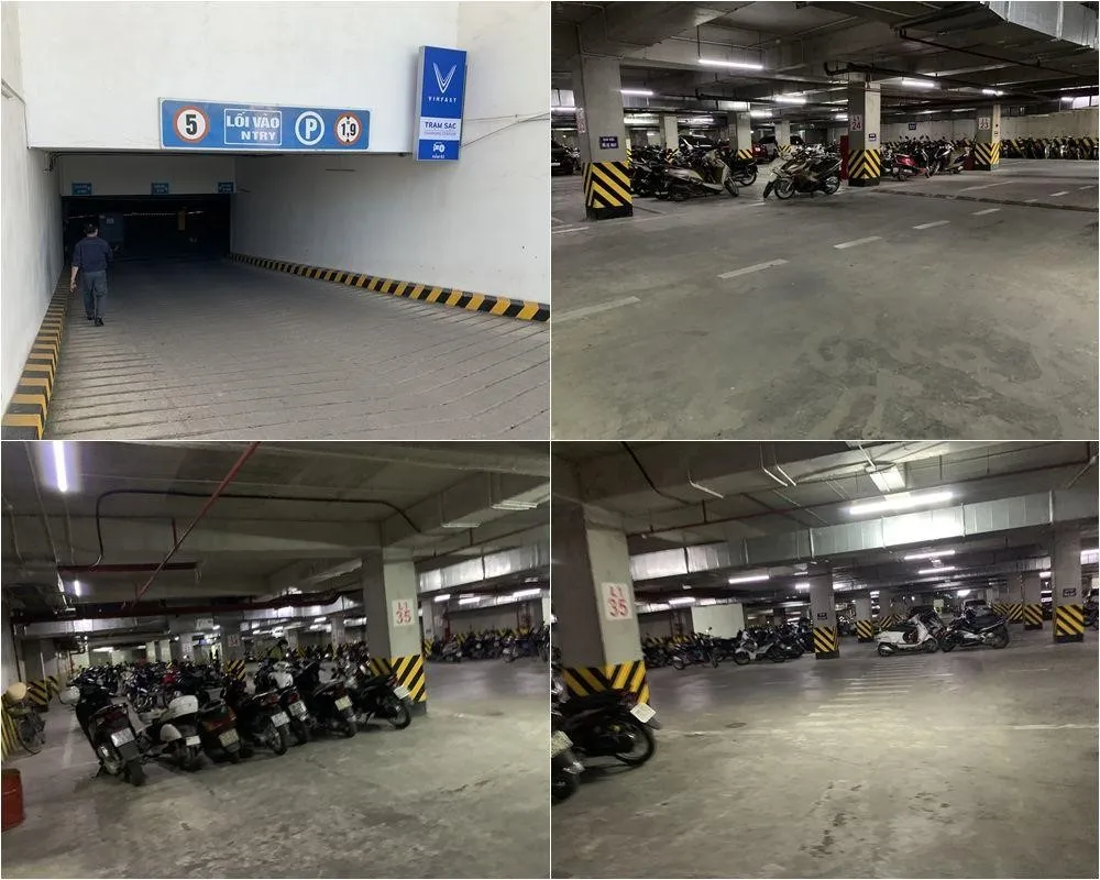 Có đủ chỗ đậu ôtô và xe máy tại chung cư Xuân Mai Complex quận Hà Đông không?