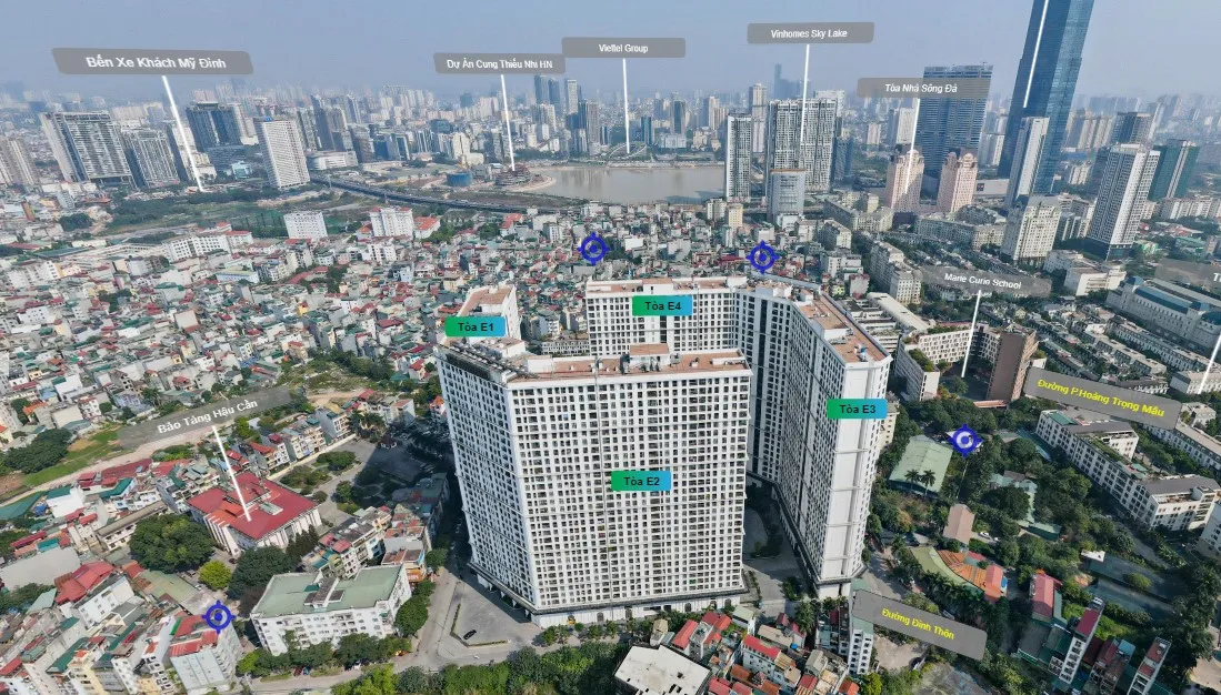 Có đủ chỗ đậu ôtô và xe máy tại chung cư Emerald Center Park quận Nam Từ Liêm không?