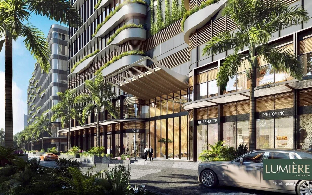 Tầng 1 tòa A3 The Aura Lumière Evergreen có shophouse không?