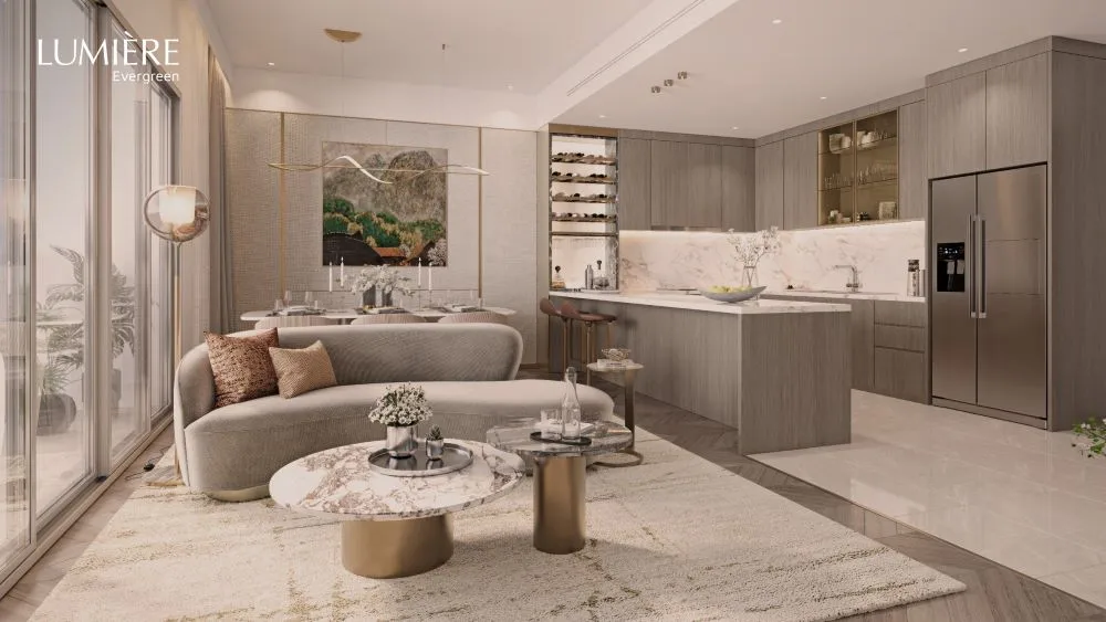 Số lượng căn hộ được rao bán ở dự án Lumière Evergreen là bao nhiêu căn?