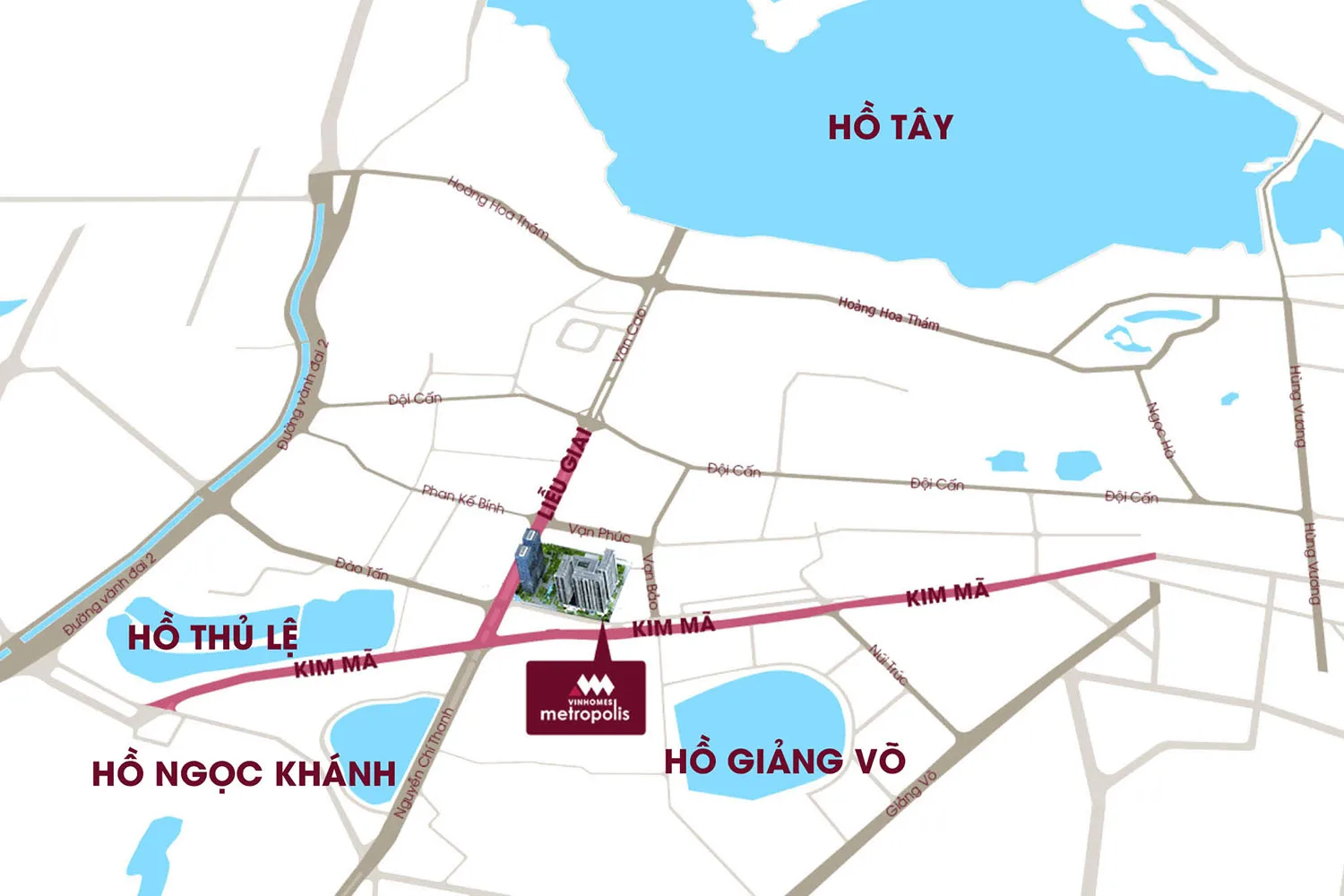 Dự án Vinhomes Metropolis có địa chỉ ở đâu?