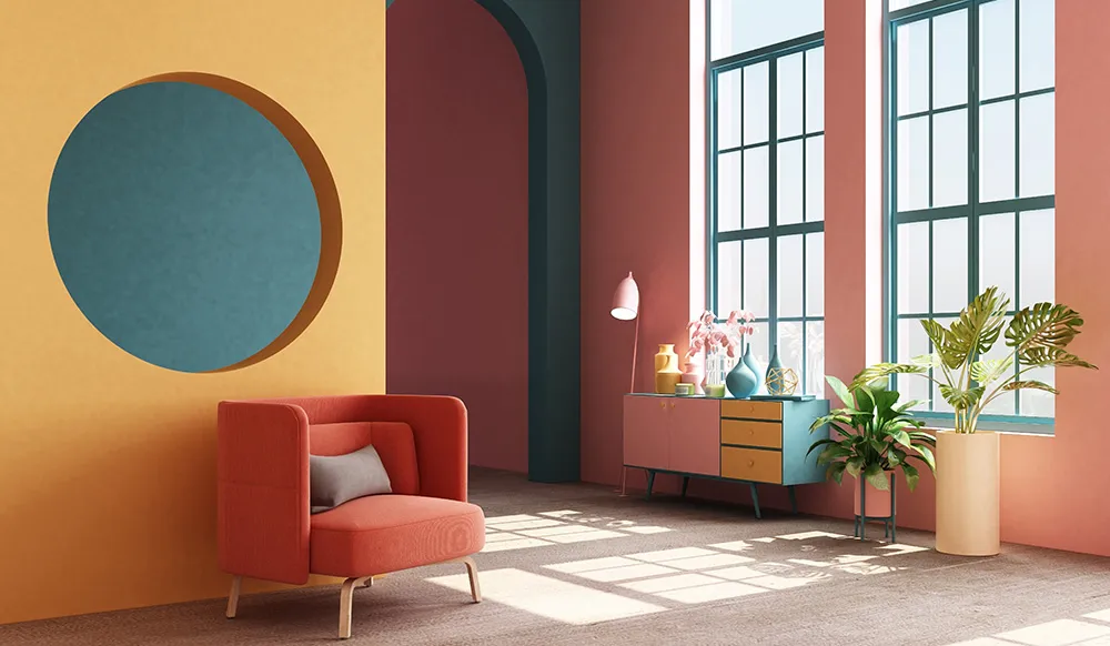 Thiết kế nội thất phong cách Color Block cho gia chủ trong năm 2024
