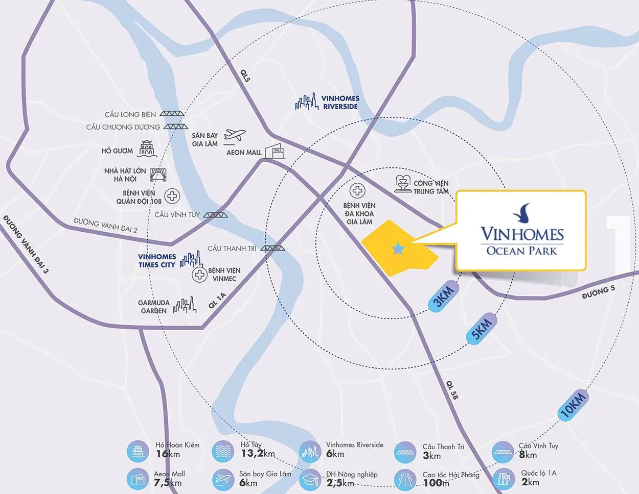 Vị trí Đại đô thị đẳng cấp quốc tế Vinhomes Ocean Park 1 ở đâu? 