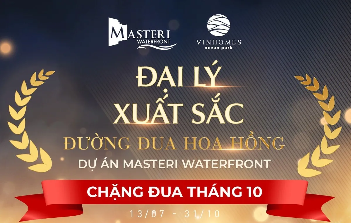 OneHousing dẫn đầu "Đường đua hoa hồng" tháng 10 tại dự án Masteri Waterfront