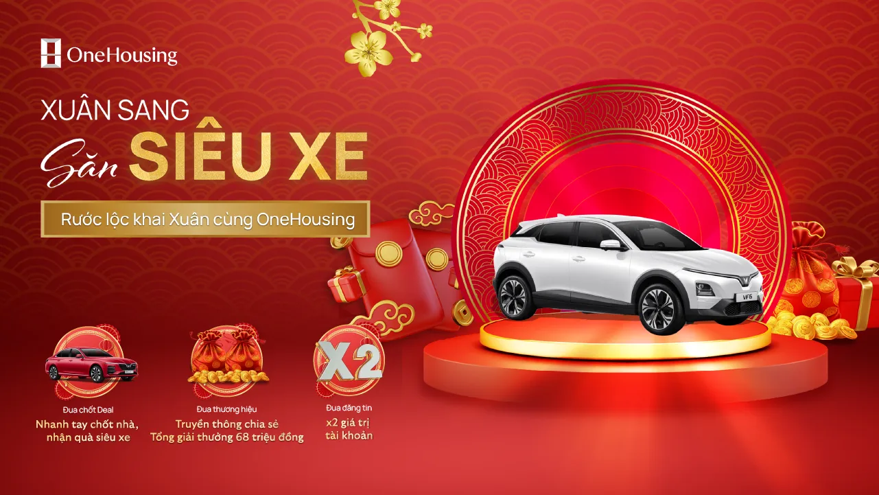 Xuân sang săn siêu xe - Rước lộc khai xuân cùng OneHousing