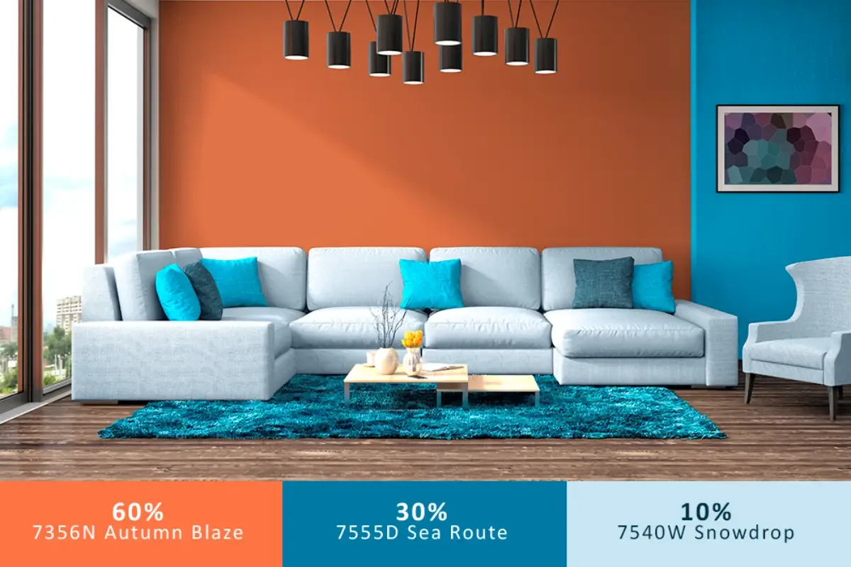 Quy tắc 60-30-10 trong thiết kế nội thất giúp bạn không lúng túng khi sửa nhà