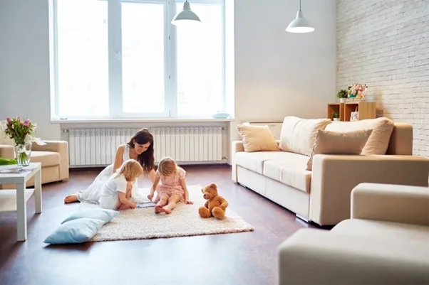 Giải pháp tối ưu hóa diện tích cho căn hộ thuê của gia đình trẻ có 3 con