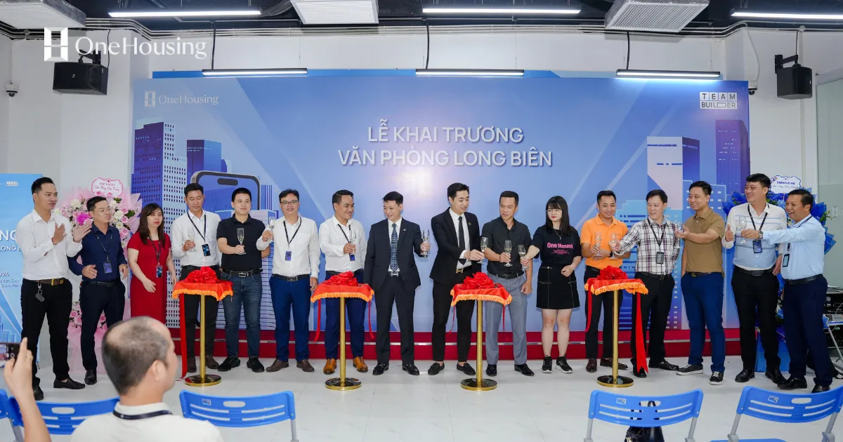 OneHousing chính thức có mặt tại Long Biên với văn phòng kinh doanh sang - xịn - mịn 