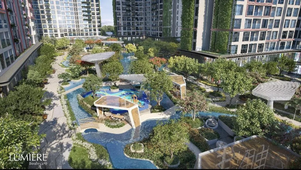 LUMIÈRE Boulevard tạo ấn tượng như thế nào với kiến trúc xanh 3D?