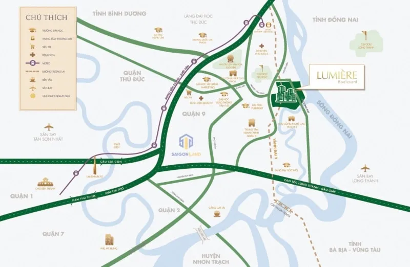 Dự án LUMIÈRE Boulevard nằm ở đâu?