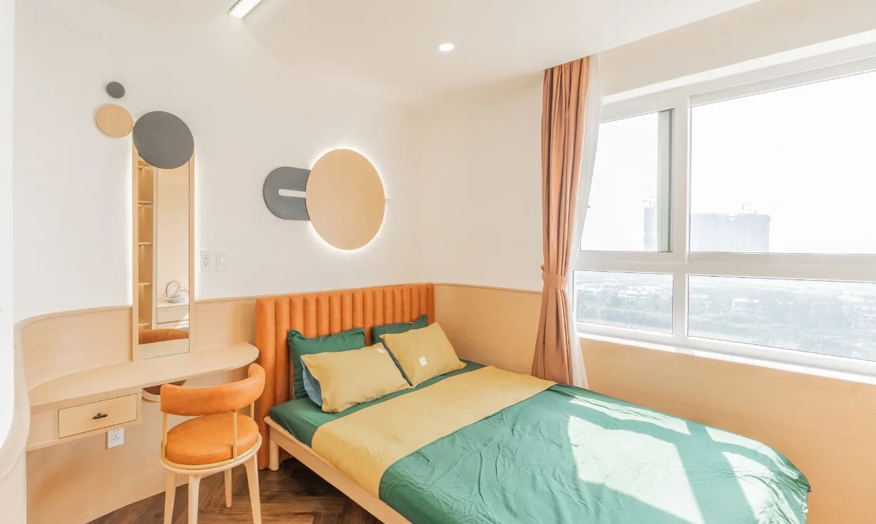 Tham khảo cách thiết kế căn hộ 92m2 hiện đại với tường bo tròn độc đáo, chi phí tối ưu