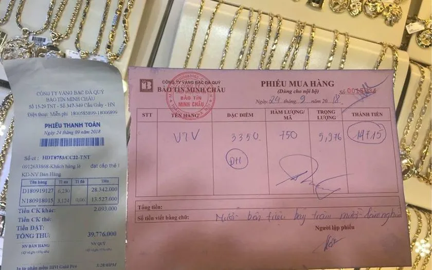 Mất giấy mua vàng có bị ảnh hưởng đến giá vàng khi giao dịch không?