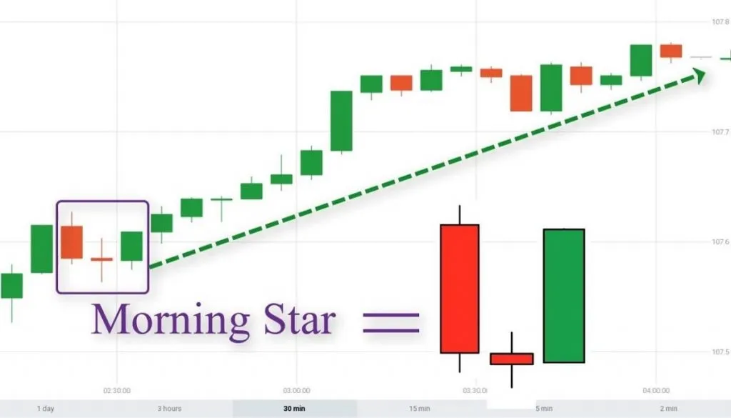 Hướng dẫn sử dụng mô hình nến Morning Star (Sao Mai) để đầu tư chứng khoán hiệu quả