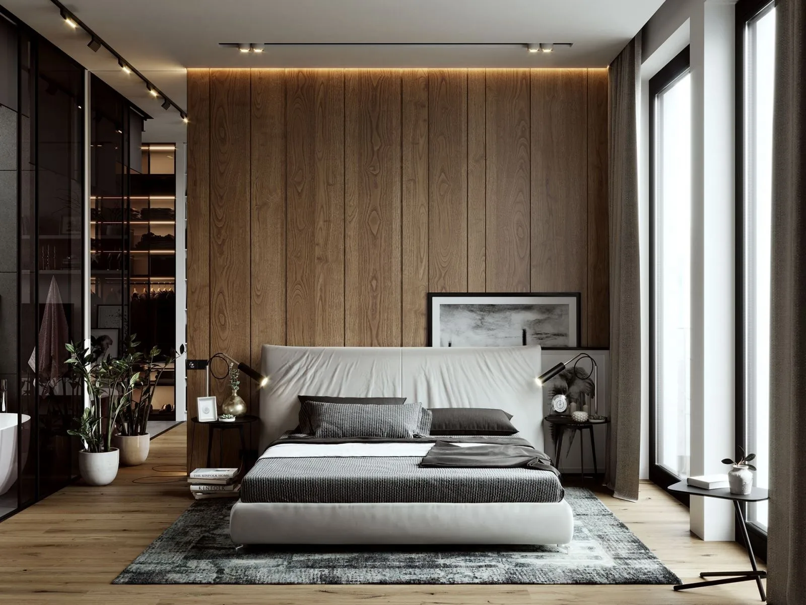 Bố trí nội thất phòng ngủ nhỏ thế nào trong trường hợp bị ánh sáng đèn đường chiếu vào?