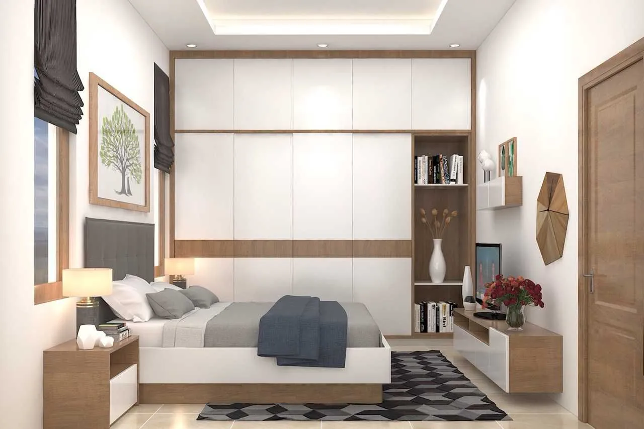 Tận dụng không gian tường và trần khi thiết kế nội thất phòng ngủ nhỏ như thế nào?